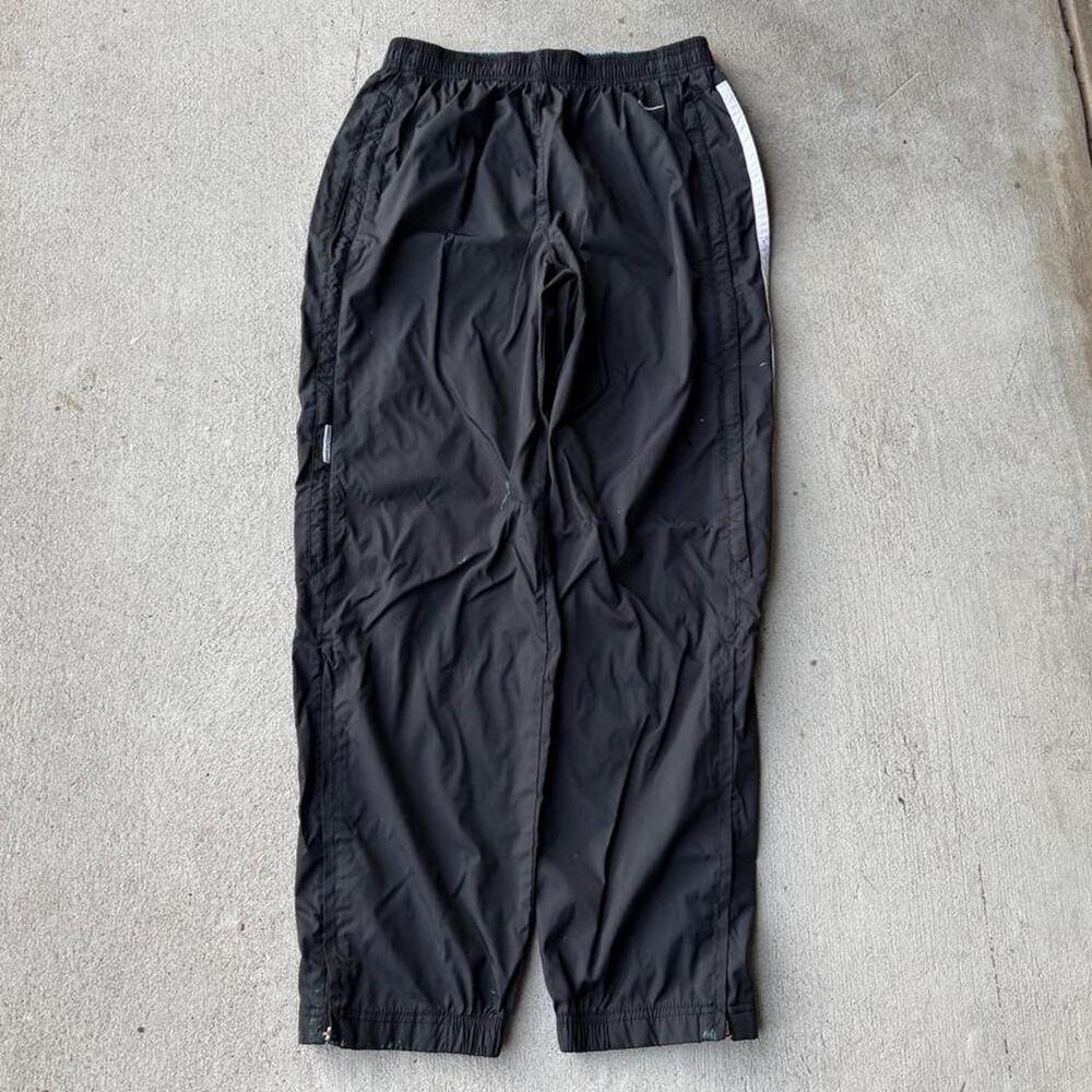 Vintage Nike baggy black track pants medium